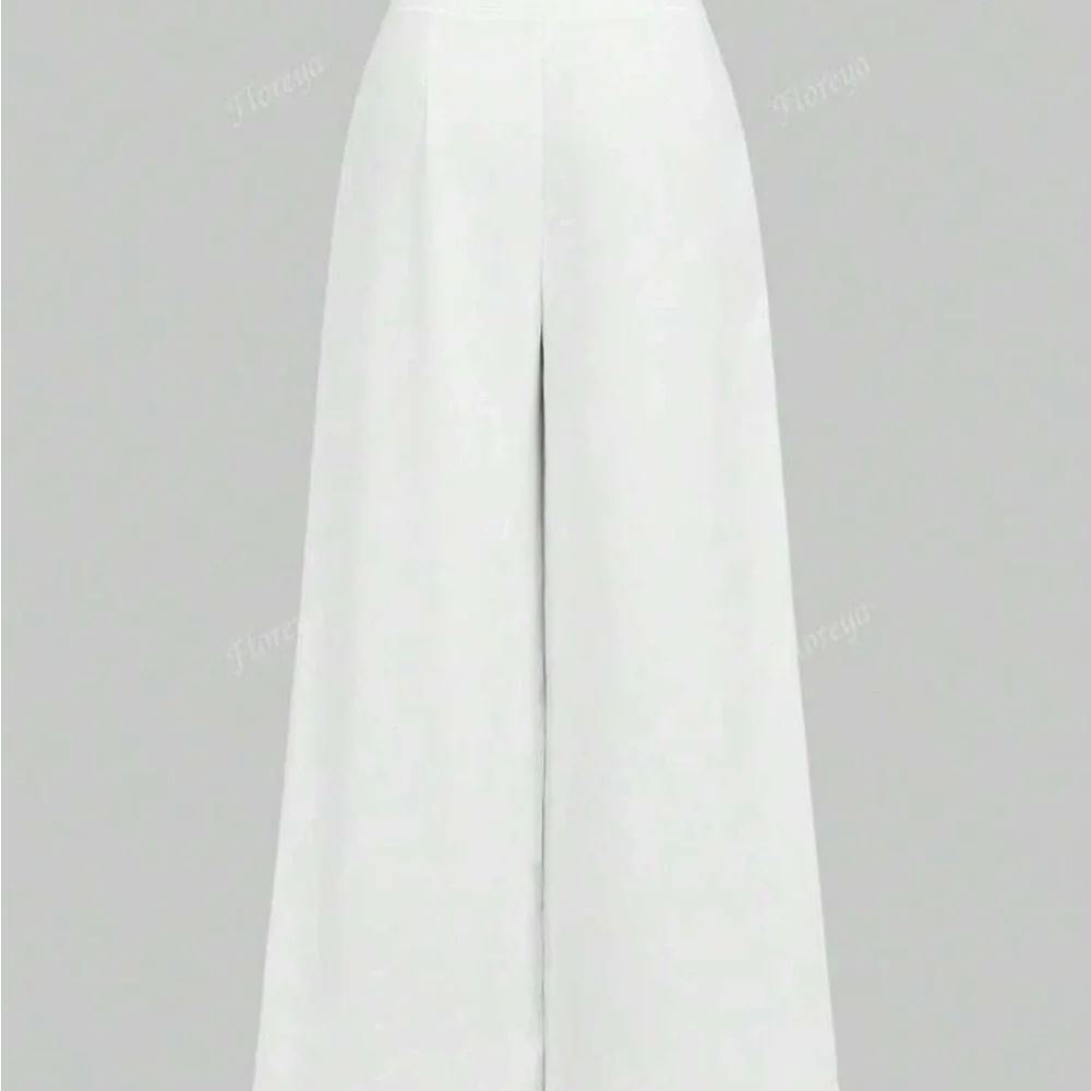 Elegant White Wide-Leg Pants XS - Picture 2 of 15